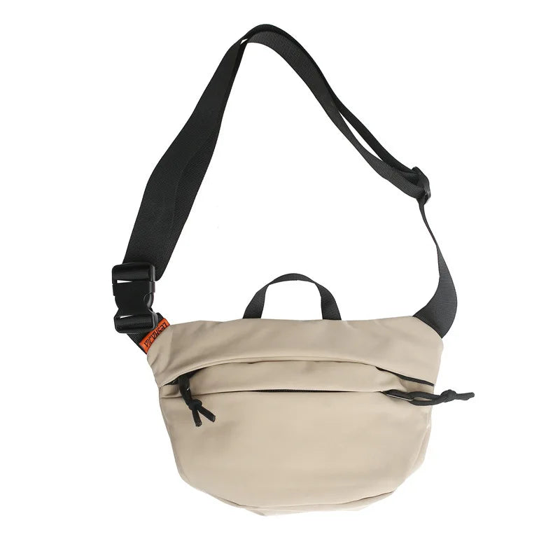 High Nylon Messenger Bag Waterproof Travel Crossbody Chest Bag