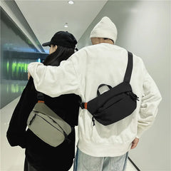 High Nylon Messenger Bag Waterproof Travel Crossbody Chest Bag