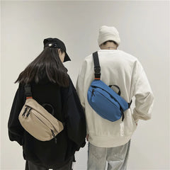 High Nylon Messenger Bag Waterproof Travel Crossbody Chest Bag