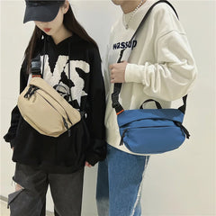 High Nylon Messenger Bag Waterproof Travel Crossbody Chest Bag