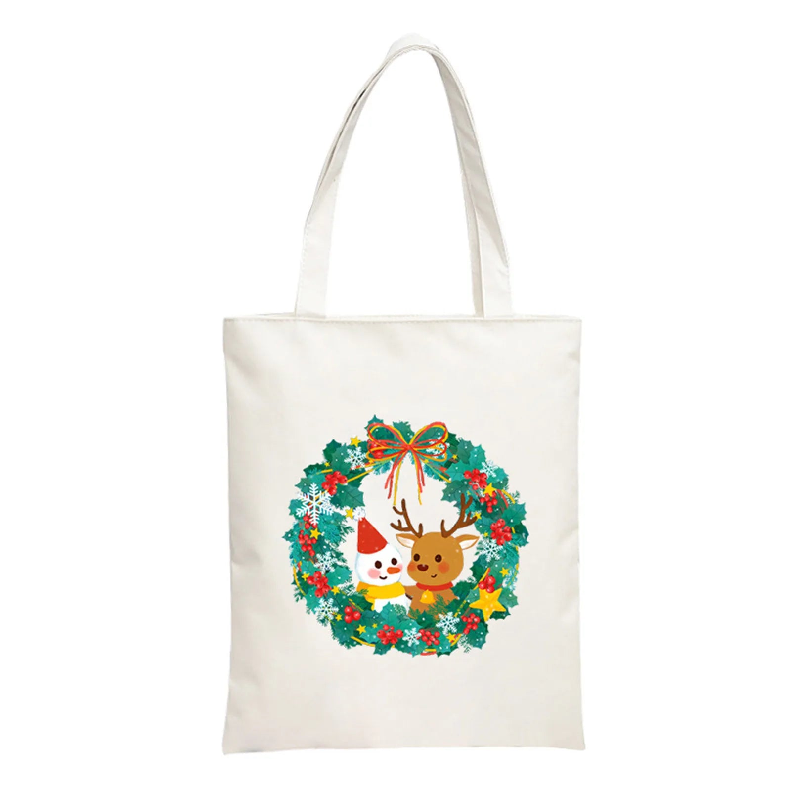 Christmas Printed Insulated Lunch Bag with Strap