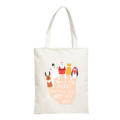 Christmas Printed Insulated Lunch Bag with Strap