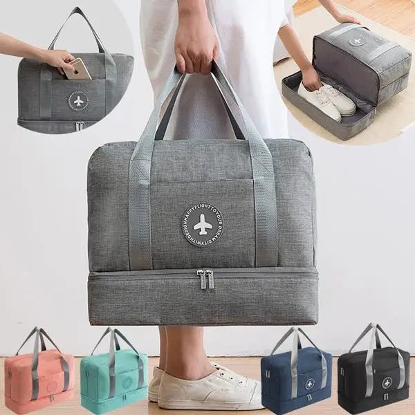 Men Women Wet Dry Separation Bag Waterproof Clothing Storage