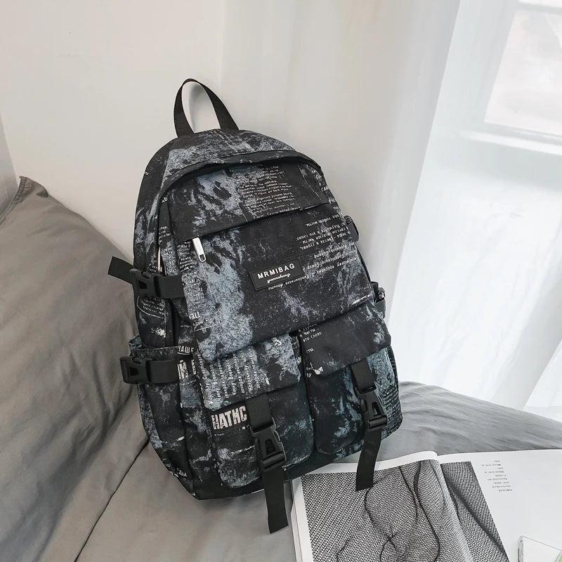 Student Bookbag Graffiti Travel Mochila Schoolbag Girls Laptop Rucksack