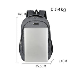 Men Backpack Travel Business Oxford Cloth Waterproof Rucksack Holds 15.6 Inches