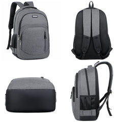 Men Backpack Travel Business Oxford Cloth Waterproof Rucksack Holds 15.6 Inches