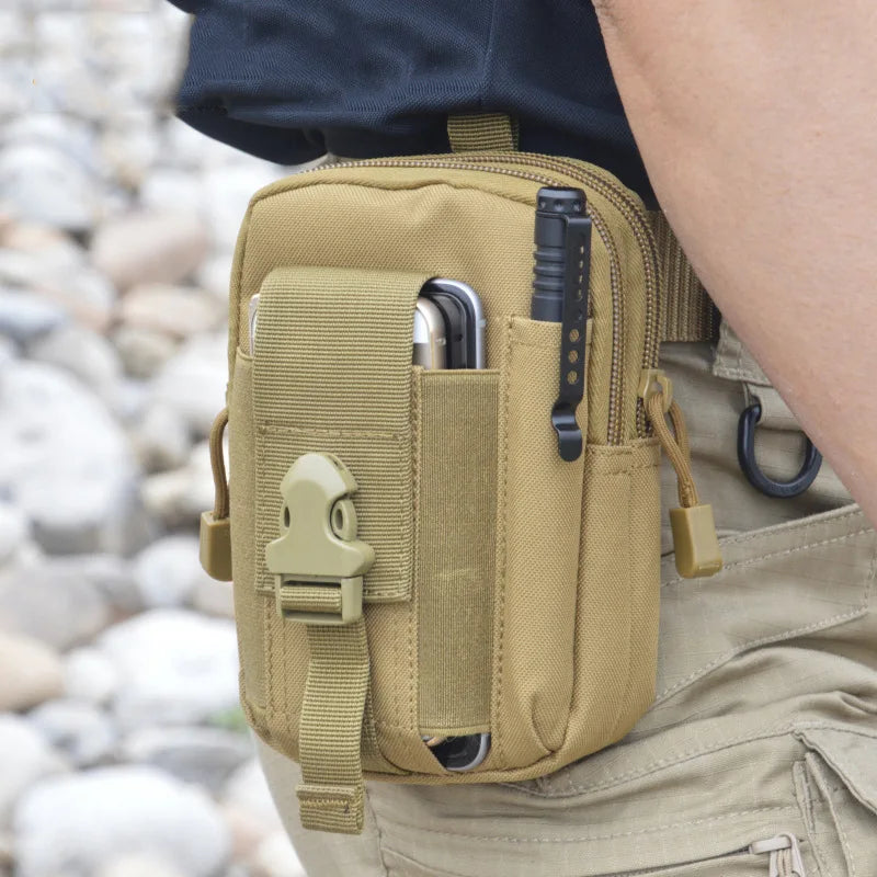 Men Belt Bag Molle Durable Waist Pack Sports Outdoor