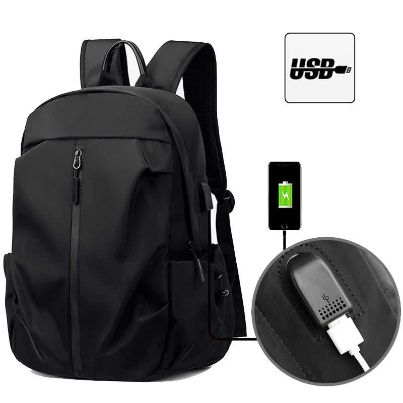 Men Waterproof Travel Bag 13-14 Inch Notebook Backpack