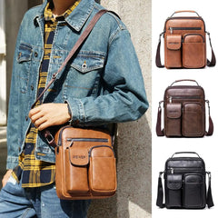 Men Briefcase Bag High Business Leather Shoulder Messenger Office Handbag