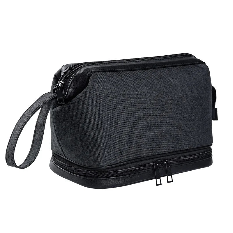 Men Business Double Layer Cosmetic Bag Wash bags Box Women Beauty