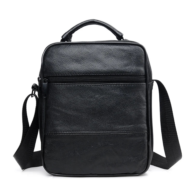 Men's Leather Business Office Briefcase Laptop Tote Bag