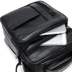 Men's Leather Business Office Briefcase Laptop Tote Bag