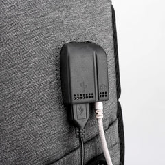 Men Business Waterproof Backpacks USB Charging 15.6 Laptop Travel Bags