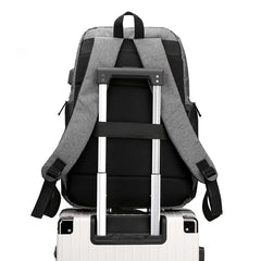 Men Business Waterproof Backpacks USB Charging 15.6 Laptop Travel Bags