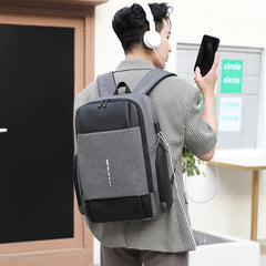 Men Business Waterproof Backpacks USB Charging 15.6 Laptop Travel Bags