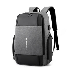 Men Business Waterproof Backpacks USB Charging 15.6 Laptop Travel Bags