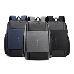 Men Business Waterproof Backpacks USB Charging 15.6 Laptop Travel Bags