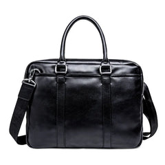 Men Business Office Briefcase Leather Handbag Laptop Tote Large Shoulder Bag