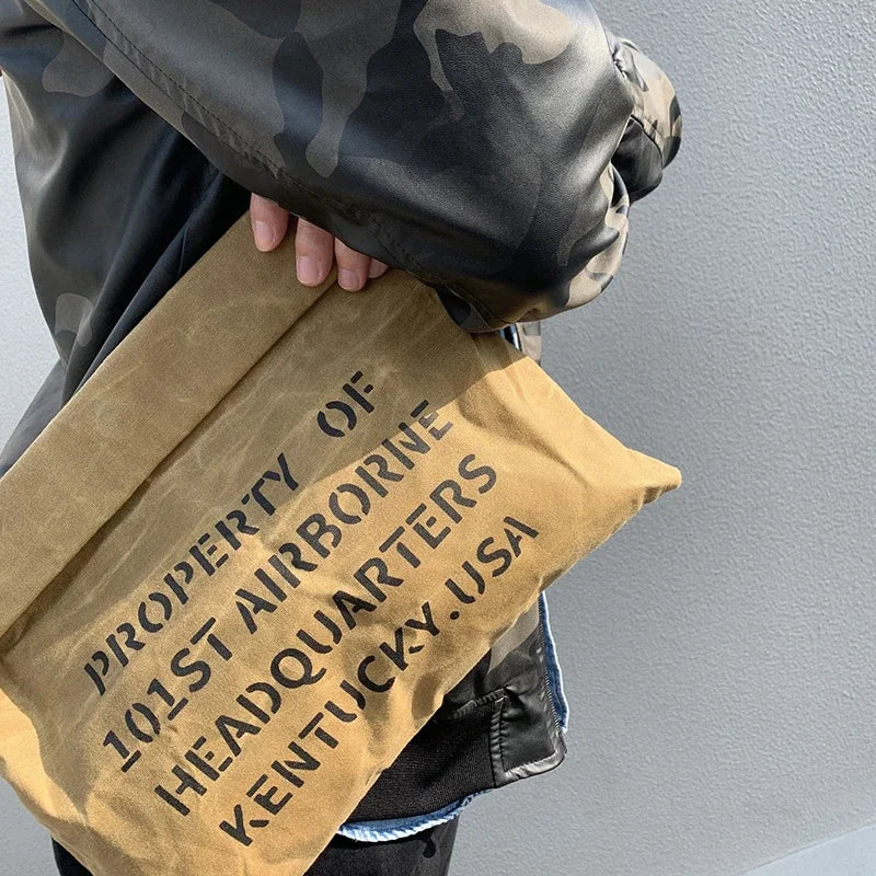 Men Canvas Bag Large Capacity Shopping Bags For Ladies Shoulder Bags