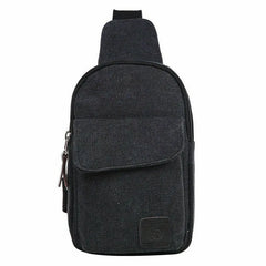 Men Canvas Bag Pack Travel Hiking Cross Body Messenger Shoulder Sling Chest Bags