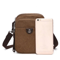 Men Canvas Travel Bag Single Shoulder Waist Pack Maletin Hombre