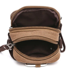 Men Canvas Travel Bag Single Shoulder Waist Pack Maletin Hombre