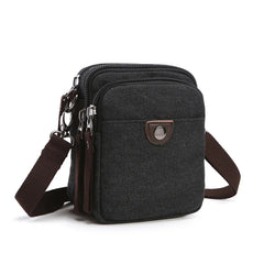 Men Canvas Travel Bag Single Shoulder Waist Pack Maletin Hombre
