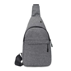 Men Canvas Chest Pack Backpack with Cross Chest Strap