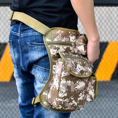 Canvas Drop Leg Bag Waist Bag Fanny Pack Military Motorcycle Shoulder Bags