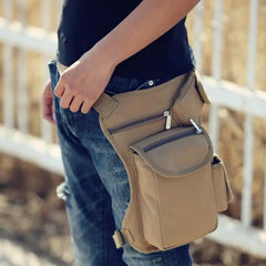 Canvas Drop Leg Bag Waist Bag Fanny Pack Military Motorcycle Shoulder Bags
