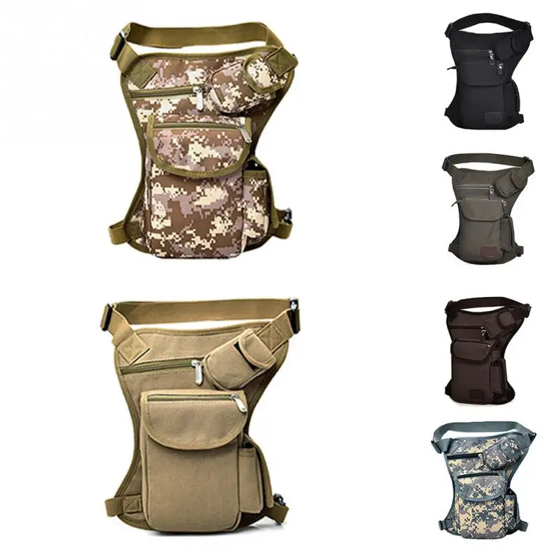 Canvas Drop Leg Bag Waist Bag Fanny Pack Military Motorcycle Shoulder Bags