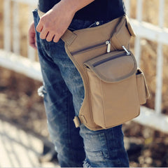 Men Canvas Drop Leg Bag Waist Pack Belt Hip Bum Travel