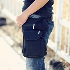 Canvas Drop Leg Bag Waist Fanny Pack Belt Hip Bum Military Travel