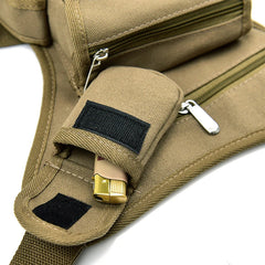 Canvas Drop Waist Bag Leg Pack Motorcycle Money Belt Fanny Pack