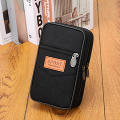 Canvas Waist Bag Multifunction Phone Belt Pack Waterproof Pouch