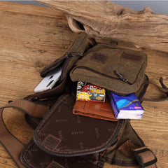 Canvas Waist Thigh Drop Leg Bag Travel Motorcycle Riding Fanny Pack