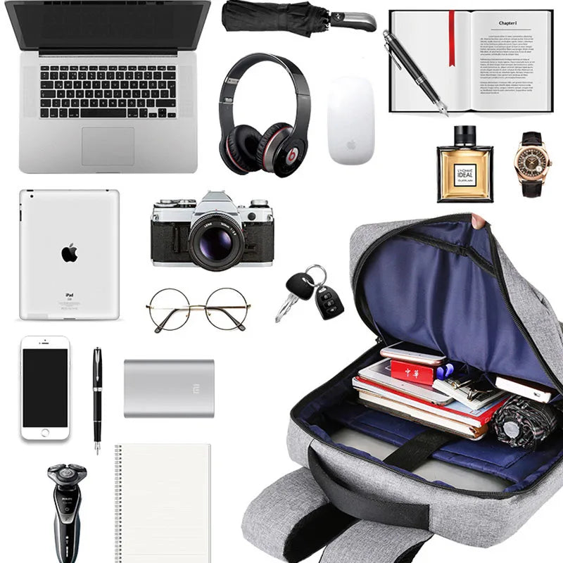 Men Casual Business Backpacks Oxford School Bags For Teenagers