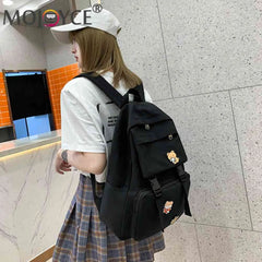 Men Casual Canvas Backpack Large Capacity Travel College Teenager