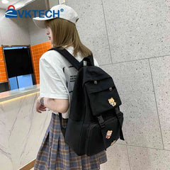 Men Casual Canvas Backpack Large Capacity Travel College Student School