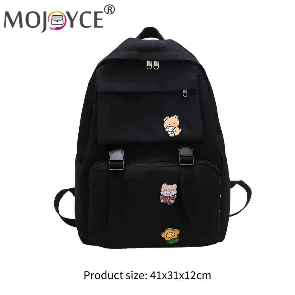 Men Casual Canvas Backpack Large Capacity Travel College Teenager