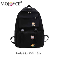 Men Casual Canvas Backpack Large Capacity Travel College Teenager