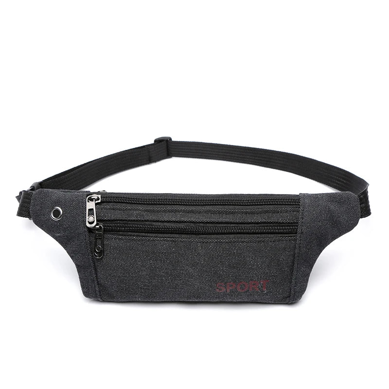 Men Casual Fanny Waist Pack Canvas Hip Bum Military