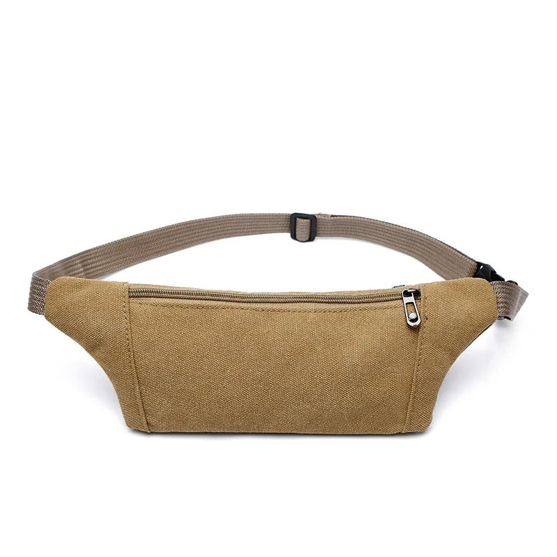 Men Casual Durable Fanny Waist Pack Canvas Hip Bum Military Bag