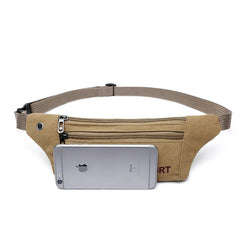 Men Casual Durable Fanny Waist Pack Canvas Hip Bum Military Bag