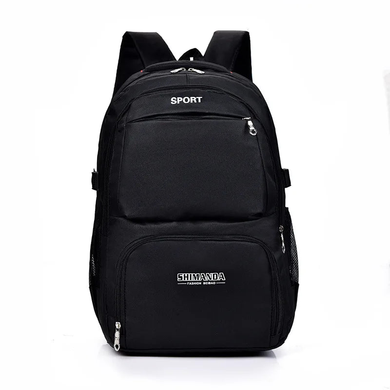 Casual Laptop Backpack Large Capacity Travel Sports Bag Vintage