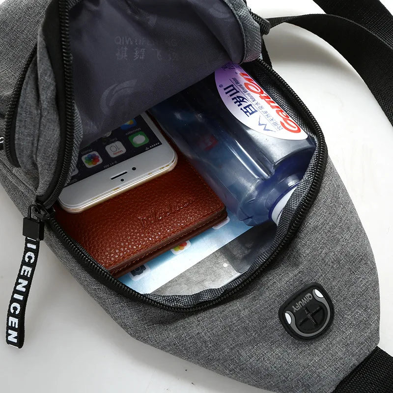 Men Chest Bag Sling Bag Male Shoulder Waist Handbag High Capacity Crossbody Bags