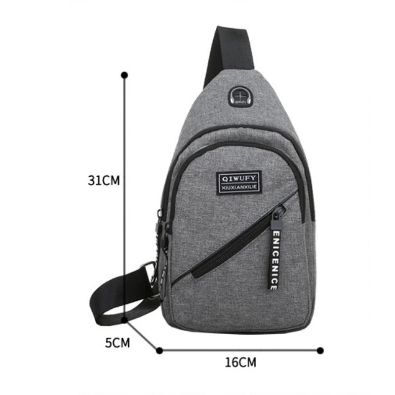 Men Chest Bag Sling Bag Male Shoulder Waist Handbag High Capacity Crossbody Bags