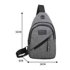 Men Chest Bag Sling Bag Male Shoulder Waist Handbag High Capacity Crossbody Bags