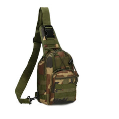 Waterproof Camo Chest Bag Crossbody Sling Travel Pack