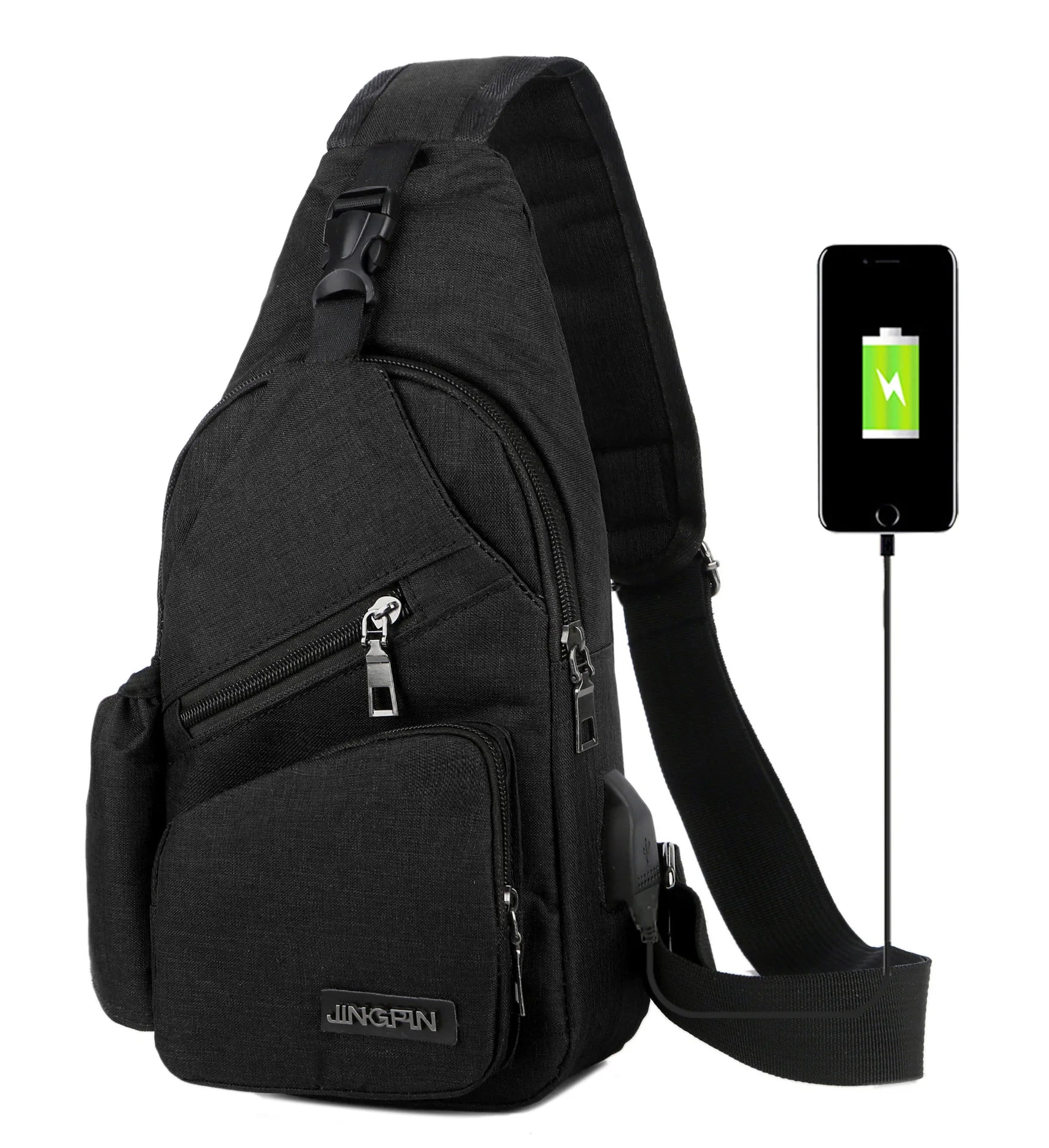 Men Chest Pack Messenger Sling Sport Travel Crossbody Bag